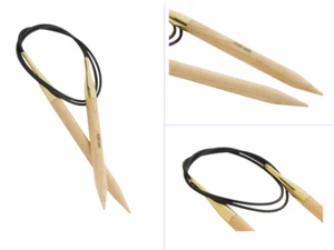 KnitPro Basix Birch Fixed Circular Knitting Needles 40,60 & 80cm, 1st Class Post - Picture 1 of 12