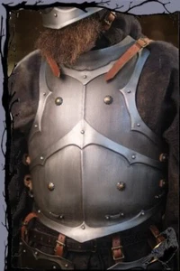Larp medieval - Armadura acero coraza - pecho y placa posterior - Marodeu - Imagen 1 de 1