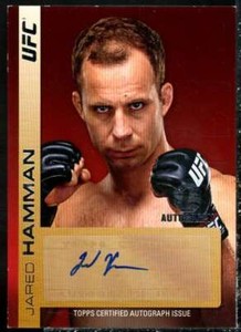 Jared Hamman Card 2011 Topps UFC Title Shot Autographs #FAJH 
