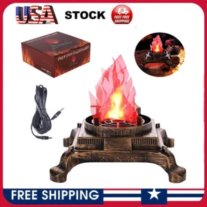 LED Fake Flame Lamp Realistic Retro Halloween Christmas Stage Effect Night Light - Picture 1 of 7