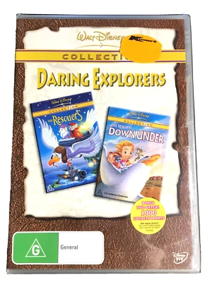 Disney Collection | The Rescuers & The Rescuers Down Under DVD (1990) New Sealed - image 1 of 2