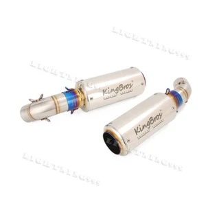 Silenciador de escape tubo de enlace medio silenciador escape moto Ducati Monster 696 795 796 1100 - Imagen 1 de 12