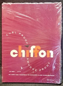 Vintage CHIFFON Curl & Smudge Proof Carbon Typewriter Paper 250 Sheet NOS - Picture 1 of 3