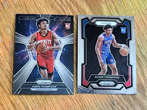 Amen and Ausar Thompson RCs 2023-24 Prizm/2024-25 Hoops - Picture 1 of 4