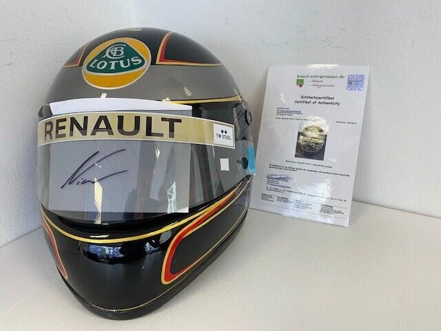 Nick Heidfeld Formel 1 Helm mit Original Unterschrift und Echtheitszertifikat - Bild 1 von 1