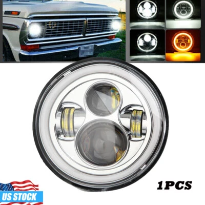 1 PIEZA 7" Cromo LED Señal de Giro Alto/Bajo para Pontiac Firebird 1970-1976 Foto 1 de 4