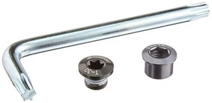 Alloy Double Chainring Bolt Kit (10 Piece, Black) - Picture 1 of 1