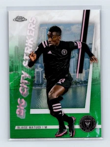 Blaise Matuidi 2021 Topps Cromo MLS BCS-20 Big City Strikers Verde/75 - Imagen 1 de 2