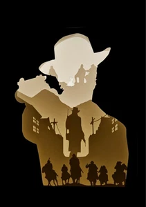 "Outlaws to the End" - Red Dead Redemption 2 LED Light Box - Bild 1 von 3