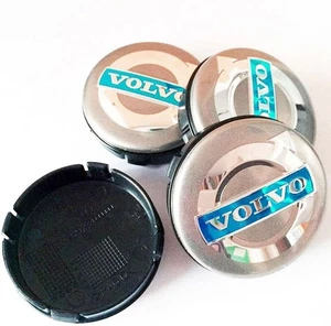 VOLVO ALLOY WHEEL CENTRE CAPS. Set 4 x 64mm C30 C70 S40 S60 V50 V60 V70 S80 XC90 - Picture 1 of 3
