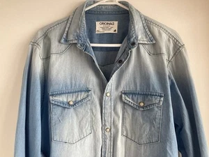 Jack & jones Women’s Loose Fitting Distressed Denim Cotton Shirt, Size M - Picture 1 of 7