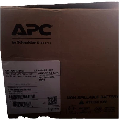 APC SMART SMT1500RM2UC UPS 1500 VA LCD RM 2U 120 V with SmartConnectf - Image 1 of 3