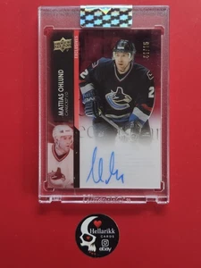 2021-22 Mattias Ohlund Clear Cut /65 Auto Exclusives #CC-MO Vancouver Upper Deck - Picture 1 of 2