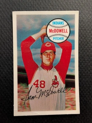 1970 Kellogg's 3-D Super Stars #50 Sam McDowell Cleveland Indians EX tiny crack - Image 1 of 3