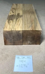 Juego de dos espacios en blanco de torneado de arce | 12,25" x 2,5" x 2,5" | Secado al horno | TB_2M_002 - Imagen 1 de 4