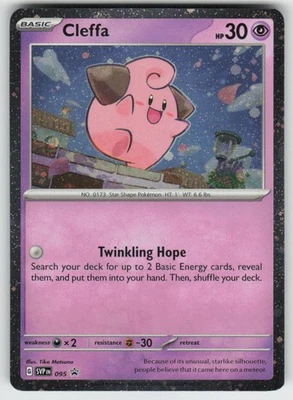 Cleffa Holo Promo SV: Scarlet & Violet Promo Cards 095 Psychic, Holo LP-NM - Image 1 of 2