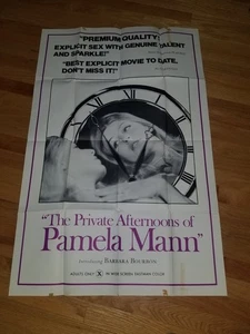 Póster de hoja completa The Private Afternoons of Pamela Mann Movie House 1974 clasificación X - Imagen 1 de 5
