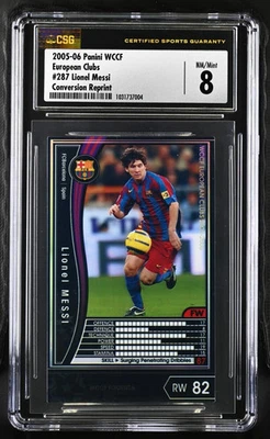 2005-06 Panini Wccf Lionel Messi RC Rookie CSG 8 #287 conversión reimpresión como nuevo Foto 1 de 2