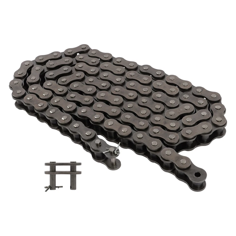 Heavy Duty #100H Roller Chain x 10 feet + 1 Connecting Links - Image 1 of 4