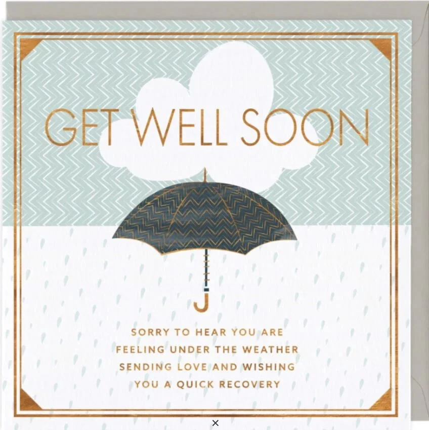 Whistlefish Under The Weather Get Well Soon Card Love Recovery Cornwall B357 - Image 1 of 1