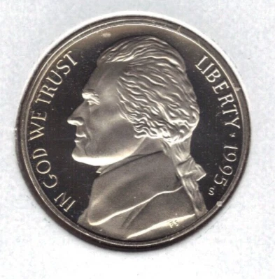 1995-S PROOF JEFFERSON NICKEL - Image 1 of 2