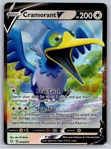 NM Cramorant V 054/072 Full Art Shining Fates Misprint Miscut Error Pokemon Card - Picture 1 of 2
