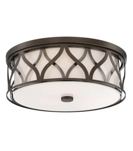 Minka Lavery 840-L Bronze/Pewter Led 16"W Flush Mount Ceiling Light - Picture 1 of 2