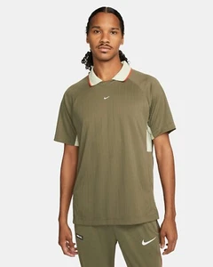 Nike Dri-FIT F.C. Tribuna Polo Men's Football Shirt Olive Sz M L XL DH9686-222 - Picture 1 of 10