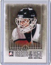 RON HEXTALL 10/11 ITG BTP Between The Pipes Greats of the Game #136 Flyers Card