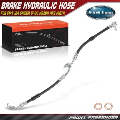 Front Right Side Brake Hydraulic Hose for Fiat 124 Spider 17-20 Mazda MX5 Miata - Image 1 of 4