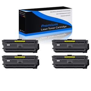4x Yellow CF362A 508A Toner Fit for HP Color LaserJet Enterprise MFP M577 M553dn - Picture 1 of 5