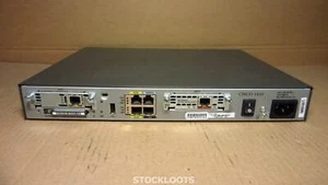 Cisco 1841 Router 2-Ports Integrated Services 1x VWIC 1MFT-G703 1x WIC 1B-S/T V3 - Bild 1 von 4