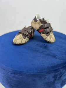 Gucci Kinderschuhe Sneaker Baby Monogram GG Beige Gr. 18 Monate - Bild 1 von 7