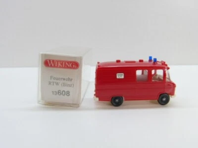 Wiking H0 13608 Feuerwehr RTW Binz, NEU in OVP #42247 - Bild 1 von 4