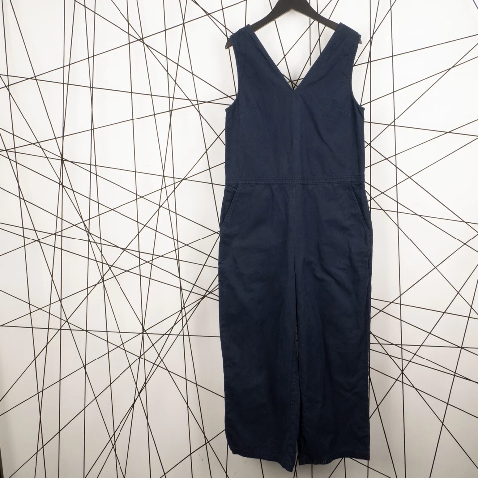 Mono Folk Clothing Para Mujer Folk Azul Marino Ripstop Algodón Lino Talla 1/S Foto 1 de 4