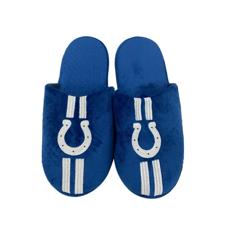 Indianapolis Colts NFL Men's Team Stripe Slipper, 4 Sizes Available, FREE SHIP Cover