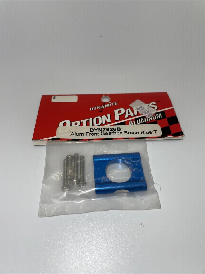 DYN7626B Alum Front Gearbox Brace, Blue:T - Image 1 of 1