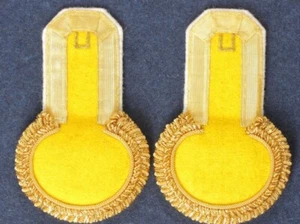 Officers Eupalets 3rd grenadiers division, yellow, gold, white pipped. - Picture 1 of 5