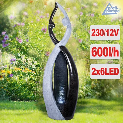 GARTENBRUNNEN SPRINGBRUNNEN ZIMMERBRUNNEN ZIER BRUNNEN KASKADEN INNEN AUßEN 230V - Bild 1 von 4