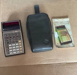 TI Texas Instruments MBA Programmable Calculator Manual and Case - Picture 1 of 2