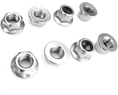 Flanschmuttern mit Sperrverzahnung selbstsichernd DIN 6923-6926 Edelstahl A2 VA - Bild 1 von 3