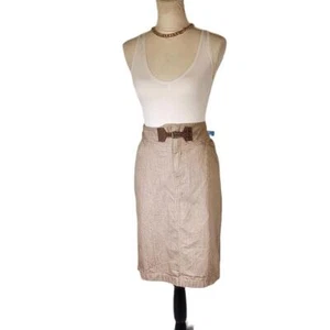 Lauren, Ralph Lauren. Denim Khaki Skirt. Size 14 - Picture 1 of 9