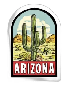 Calcomanía adhesiva de cactus del desierto de Arizona - Imagen 1 de 3