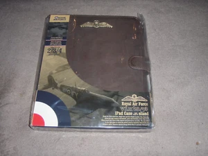 NEW STURDY LEATHER OFFICIAL RAF ROYAL AIR FORCE IPAD CASE 2ND 3RD 4TH GEN MOD - Picture 1 of 5