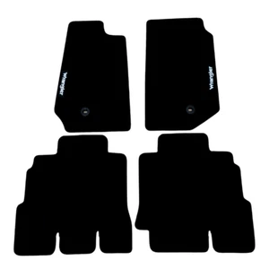 Car Floor Mats For Jeep Wrangler Velour Waterproof Black Carpet Auto Liners New - Picture 1 of 13