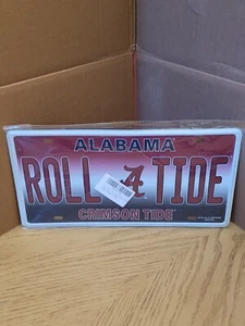 Tag City NCAA Football ROLL Tide Alabama Novelty Aluminum Metal License Plate AL - Picture 1 of 3
