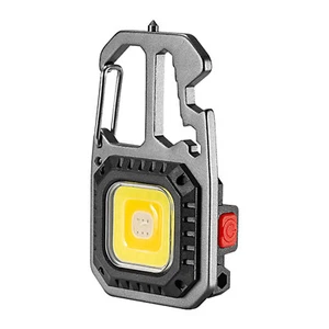 Mini Linterna LED Recargable USB COB Lámpara de Trabajo Portátil Llavero Luz - Imagen 1 de 22