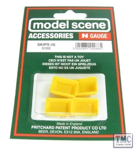 5188 Modelscene N Gauge Skips Pack of 4 - Picture 1 of 1