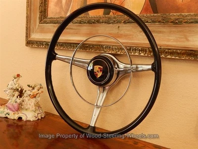 Porsche 356 B 356 C Carrera 2 Steering Wheel  VDM Original Paint + Horn Ring NOS - Изображение 1 из 4