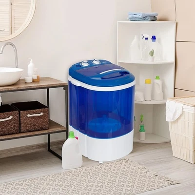 Mini manguera compacta portátil para lavadora de lavandería y bomba de drenaje giratoria Foto 1 de 4